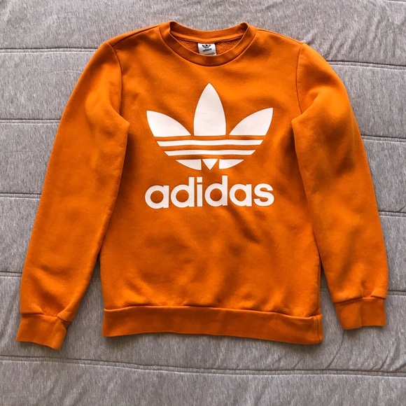 adidas sweatshirt orange